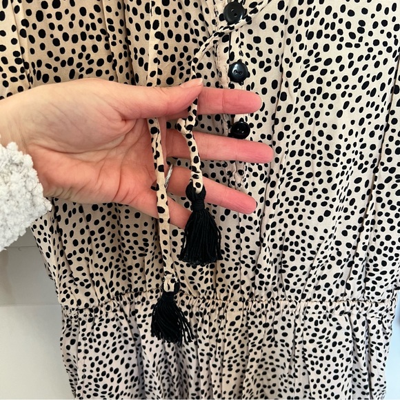 ANTHROPOLOGIE Black Tan Romper by Beachgold Size Small NWT - Picture 8 of 13